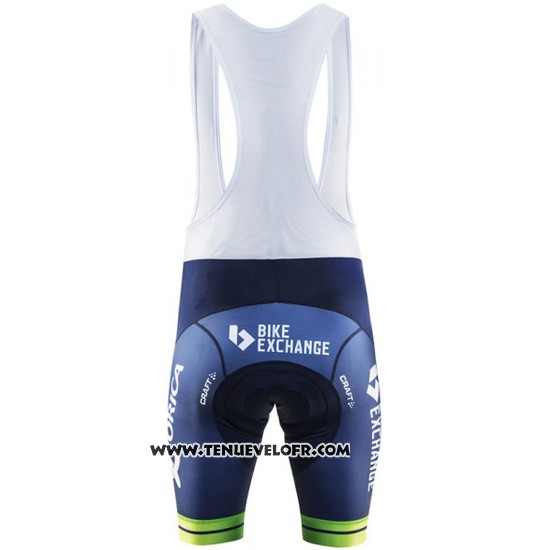 2016 Maillot Ciclismo Orica GreenEDGE Blanc et Bleu Manches Courtes et Cuissard